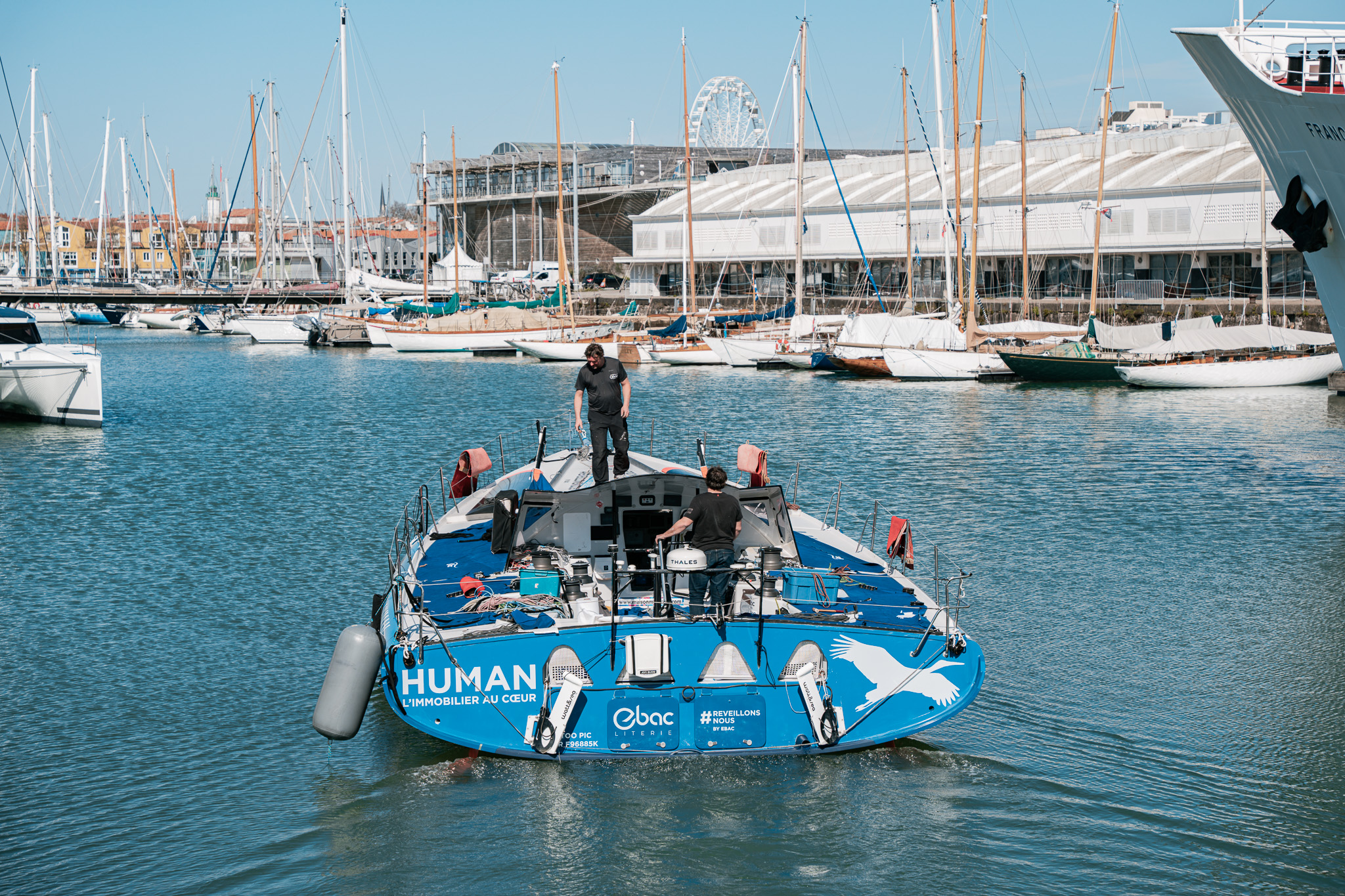 Antoine Cornic - Remise à l'eau de l'Imoca HUMAN Immobilier