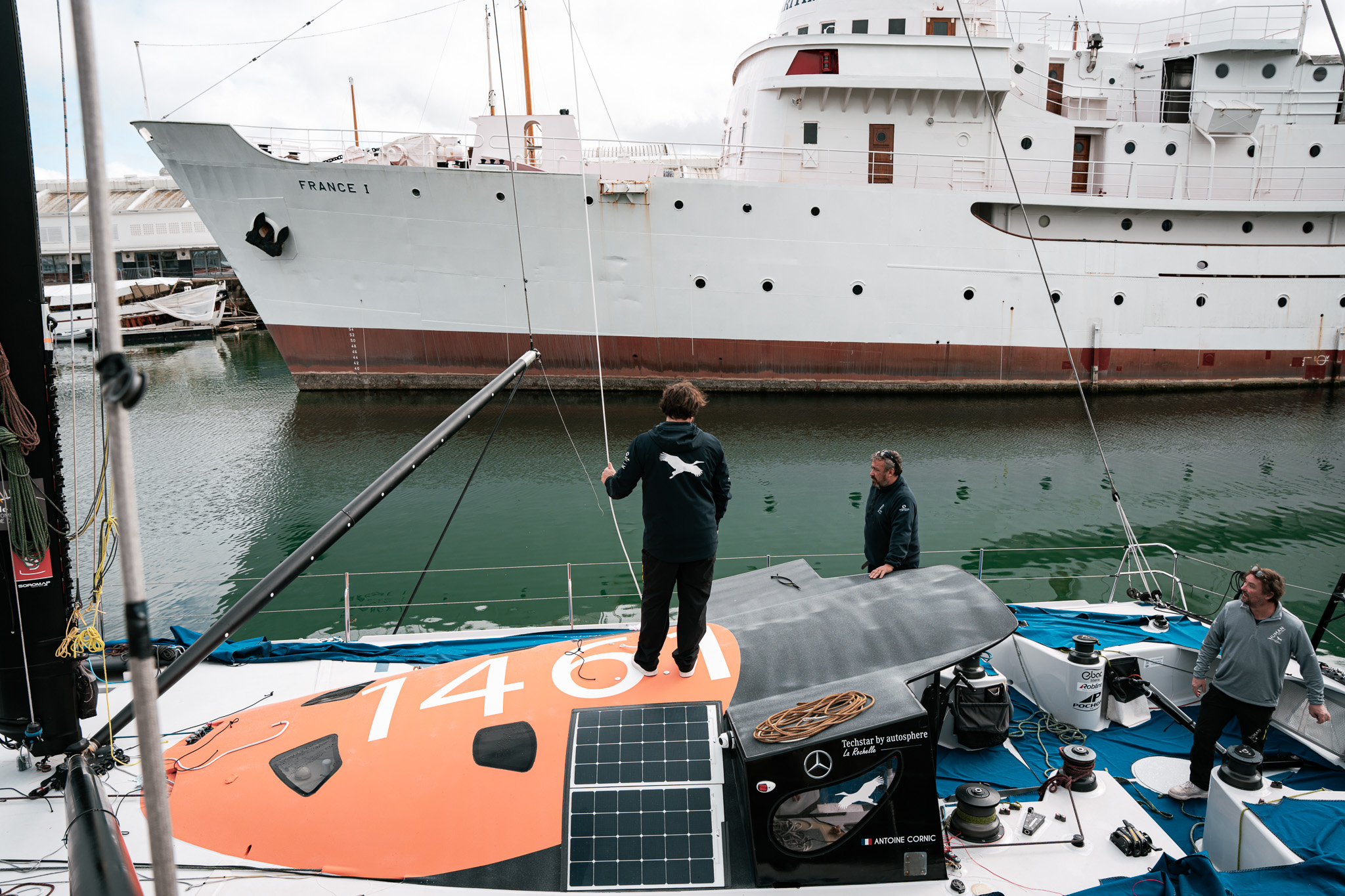 Antoine Cornic - Remise à l'eau de l'Imoca HUMAN Immobilier