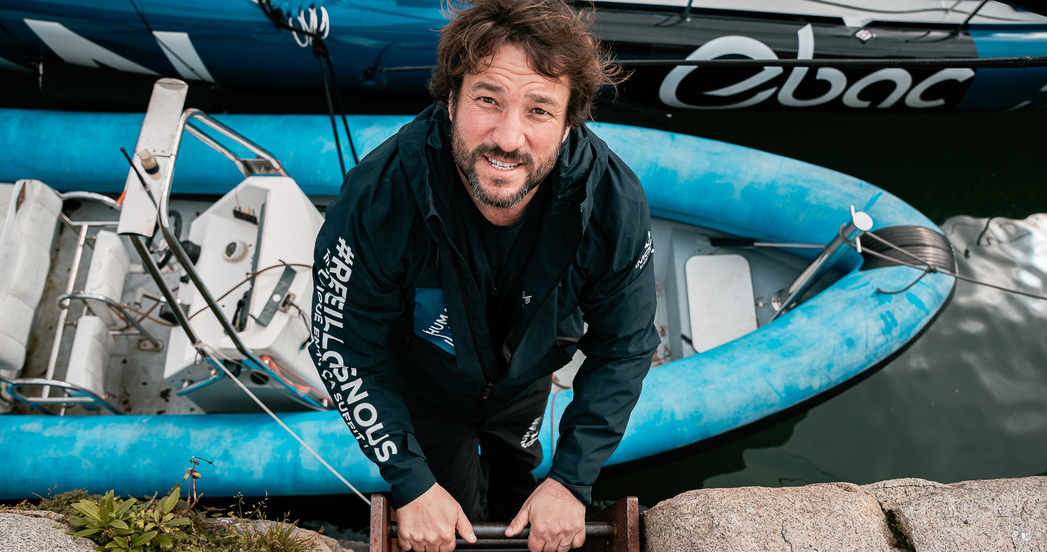 Antoine Cornic - Remise à l'eau de l'Imoca HUMAN Immobilier